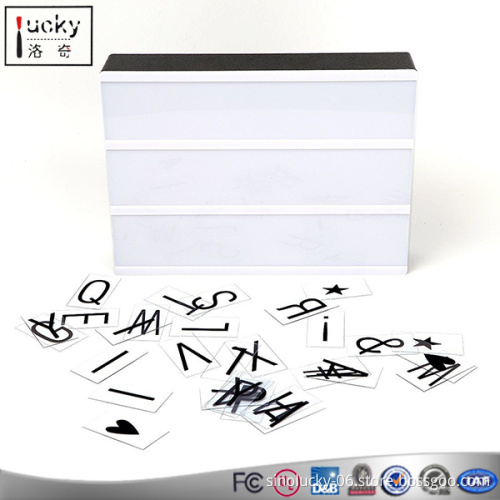 A5 size Letter DIY light box decorative LED night light BABY room background decorate.
